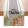 Christmas Printed Table Flag Kitchen Table Festive Decoration Small Tablecloth Linen Table Cloth