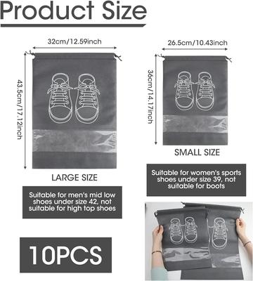 5/10PCS Shoes Storage Organizer Bags Non-Woven Shoe Dust Bags Portable Travel Shoe Bag Shoes Storage Packing Pouch Organizers
