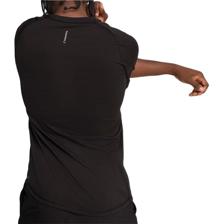 Puma Logo Round Neck Raglan Short Sleeve T-Shirt Men Tops Black 52724101