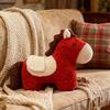 Horse Year Mascot Plush Cushion Uniquely Shaped Plush Toy Sofa Living Room Decoration Throw Pillow Gift