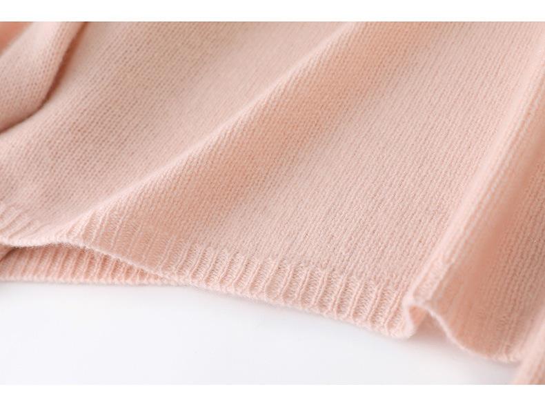 2026 Autumn/Winter Pure Wool One-Shoulder Knit Sweater with 3D Embroidery