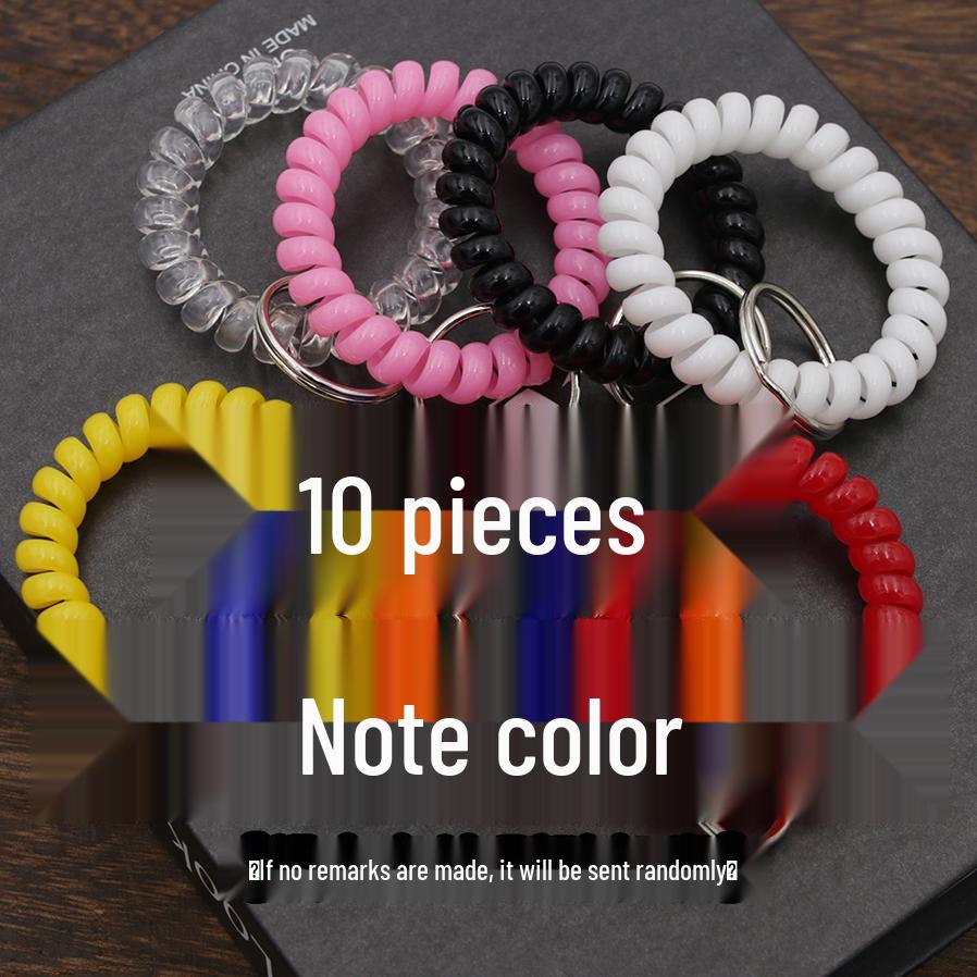 Minimalist Spring Coil Bracelet Keyring & Hair Tie