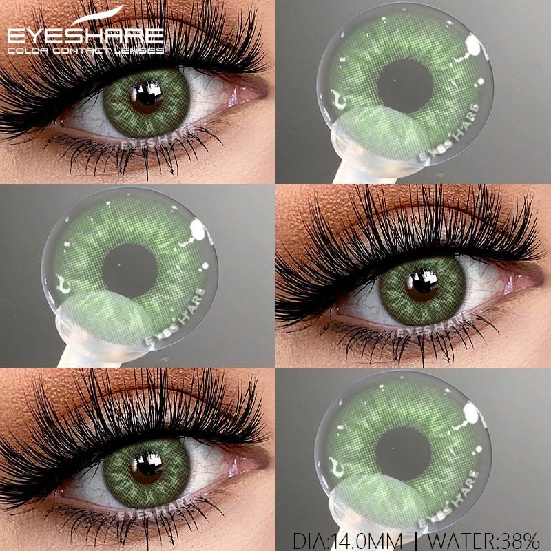 1 Pair Colored Pupils for Brown Color Eyes Green Eye Contacts Cosmetics Natural Blue Eye Lenses for Makeup Gray Pupils