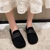 Fashion Loafers Shoes for Women Round Toe Black Slip-on Woman Flats Casual Comfortable and Elegant Dress Cheap Clearance Fashionable Non