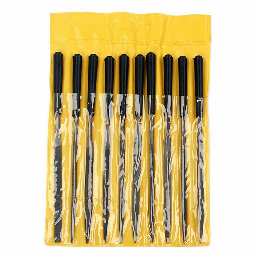 10pcs Guitar Frets Nuts File Set Polished File  Guitar Repairing Tools Professional Guitar Luthier Tool for Stringed