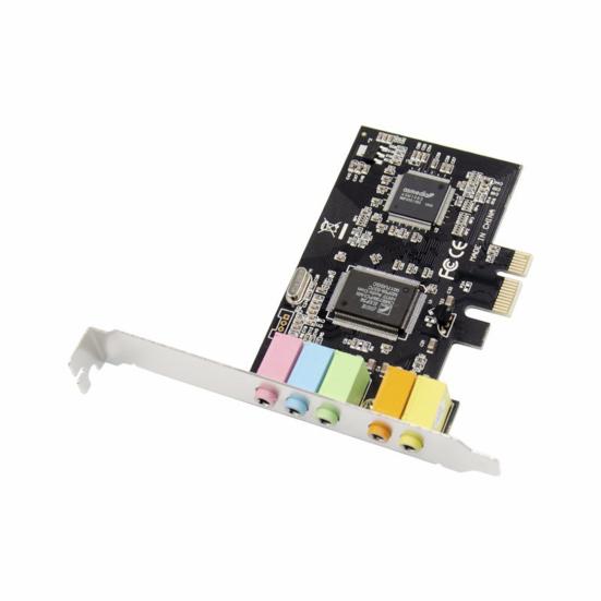 

PCI 32-bit Express x1 PCI-E 5.1ch CMI8738 Internal Audio Digital Sound Card чорний