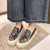 Women Canvas Flat Shoes 2024 Spring and Autumn New Fashion Thick Soled Soft Oled Casual Breathable Fisherman Shoes