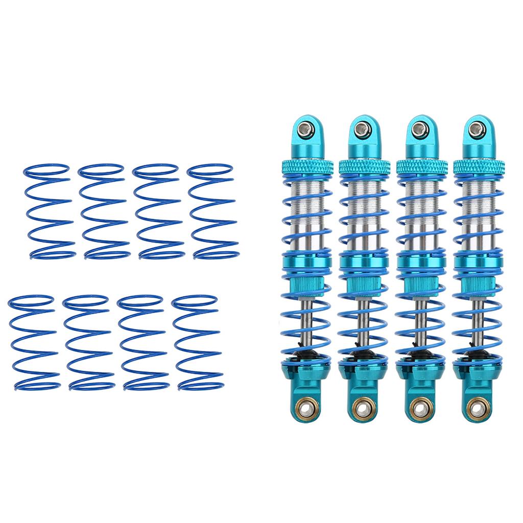 4pcs Metal Shock Damper with Spare Springs Universal for TRX4 SCX10 D90 1 10 RC Crawler80mm
