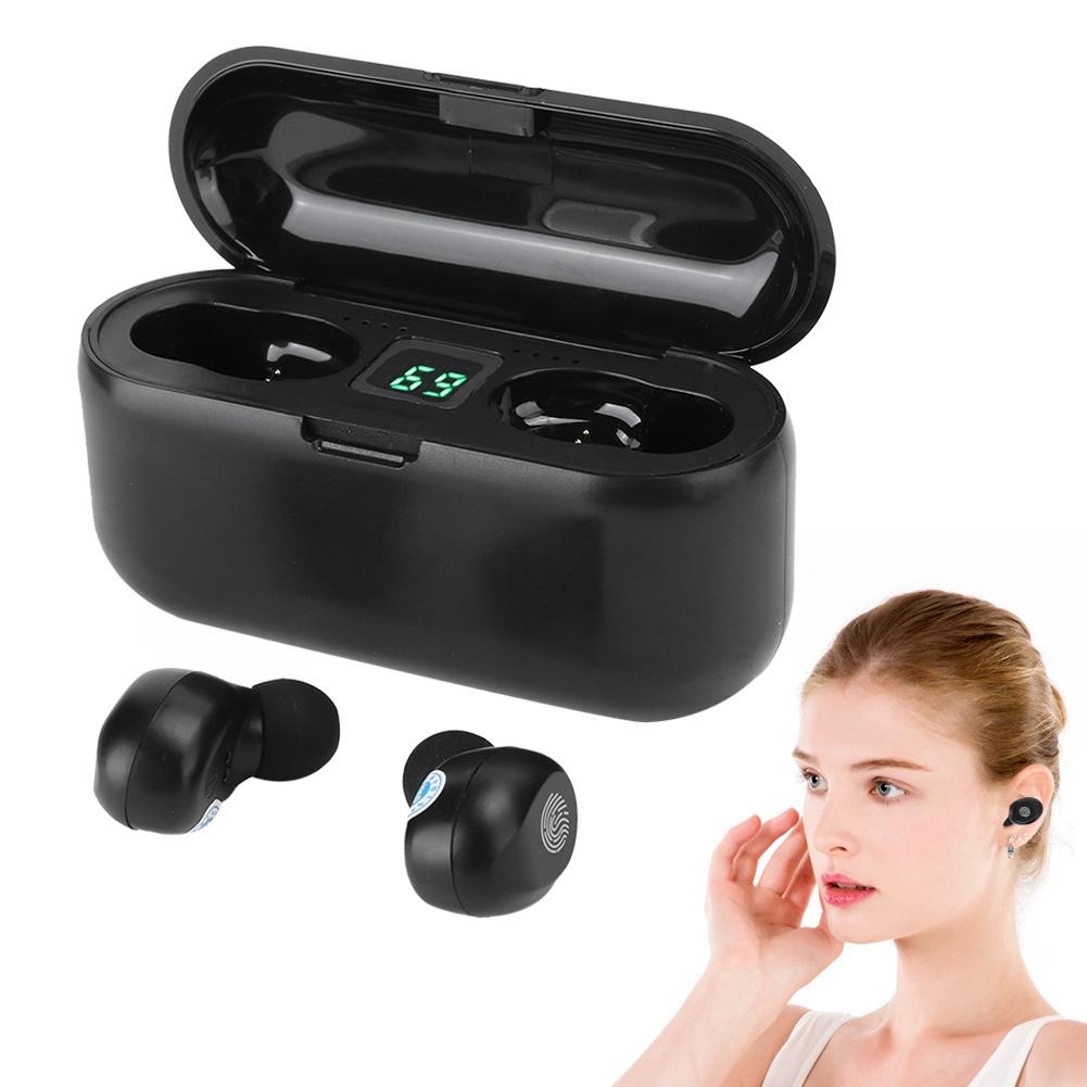 F9 Touch LED Digital Display Bluetooth 5.1 Earphone Binaural True Wireless Battery