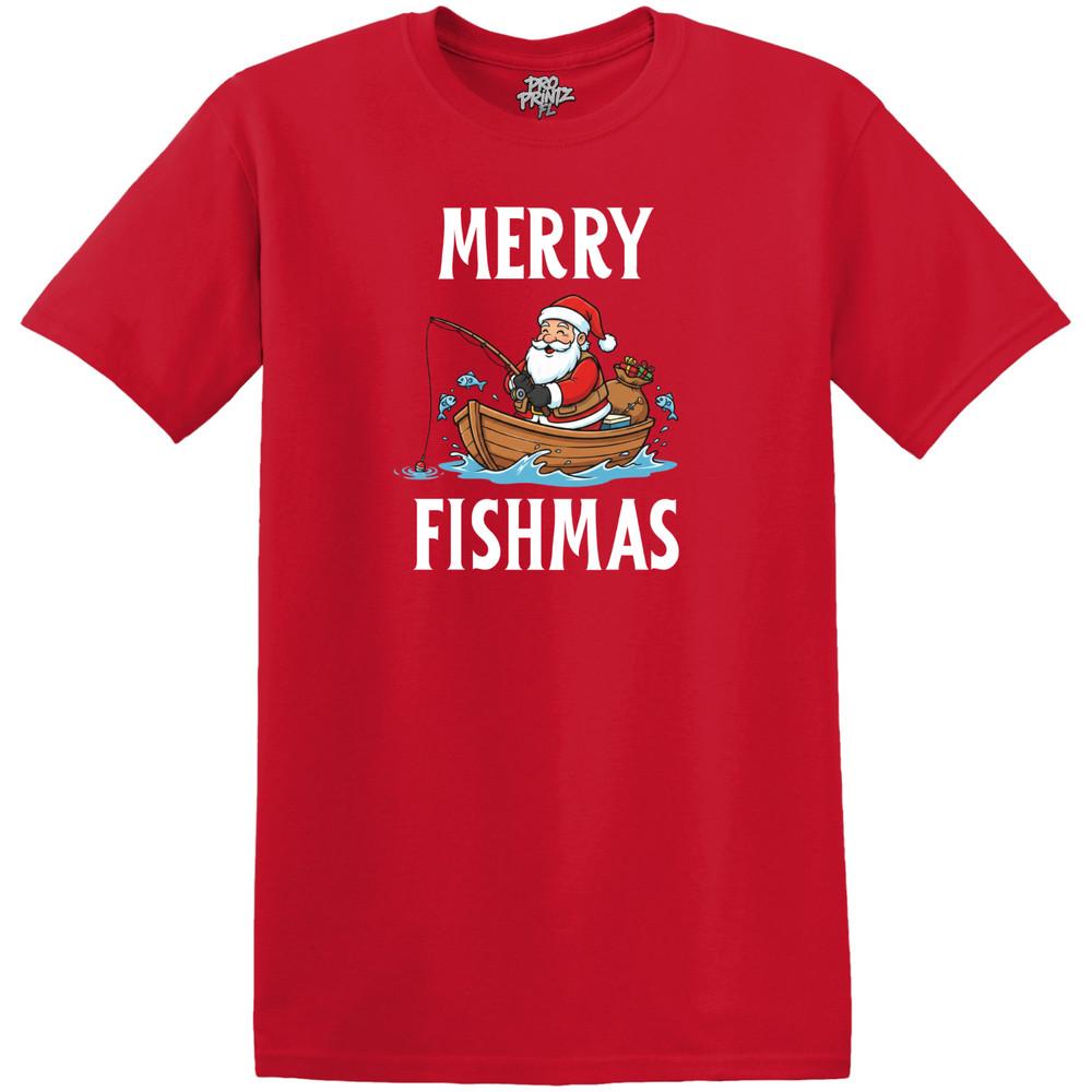 

Christmas T-Shirt Merry Fishmas 3XL