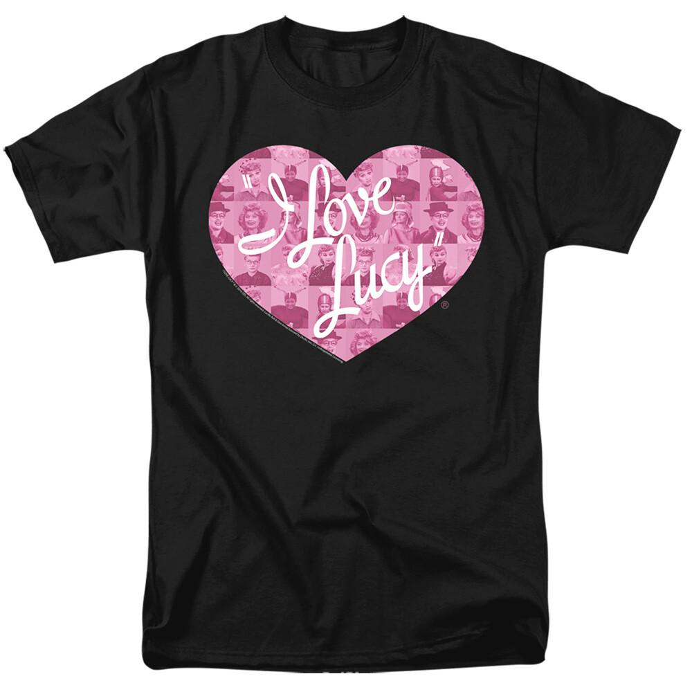 I Love Lucy Many Moods Logo T Shirt Lucy Mens Licensed Classic TV Black S