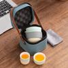 Light luxury travel tea set, Japanese-style one pot and two cups gift box set, high-end modern business commemorative gift