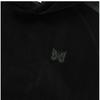 Needles Pu279 C blaCk Velour traCk Hoodie For Men
