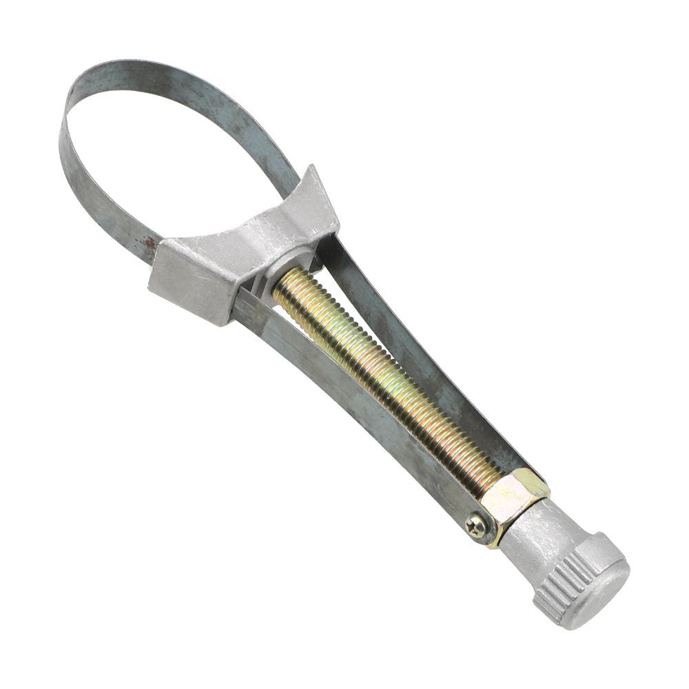 Steel Strap Wrench Hand Tools Car Oil Filter Removal Tool Adjustable 60mm To120mm Diameter