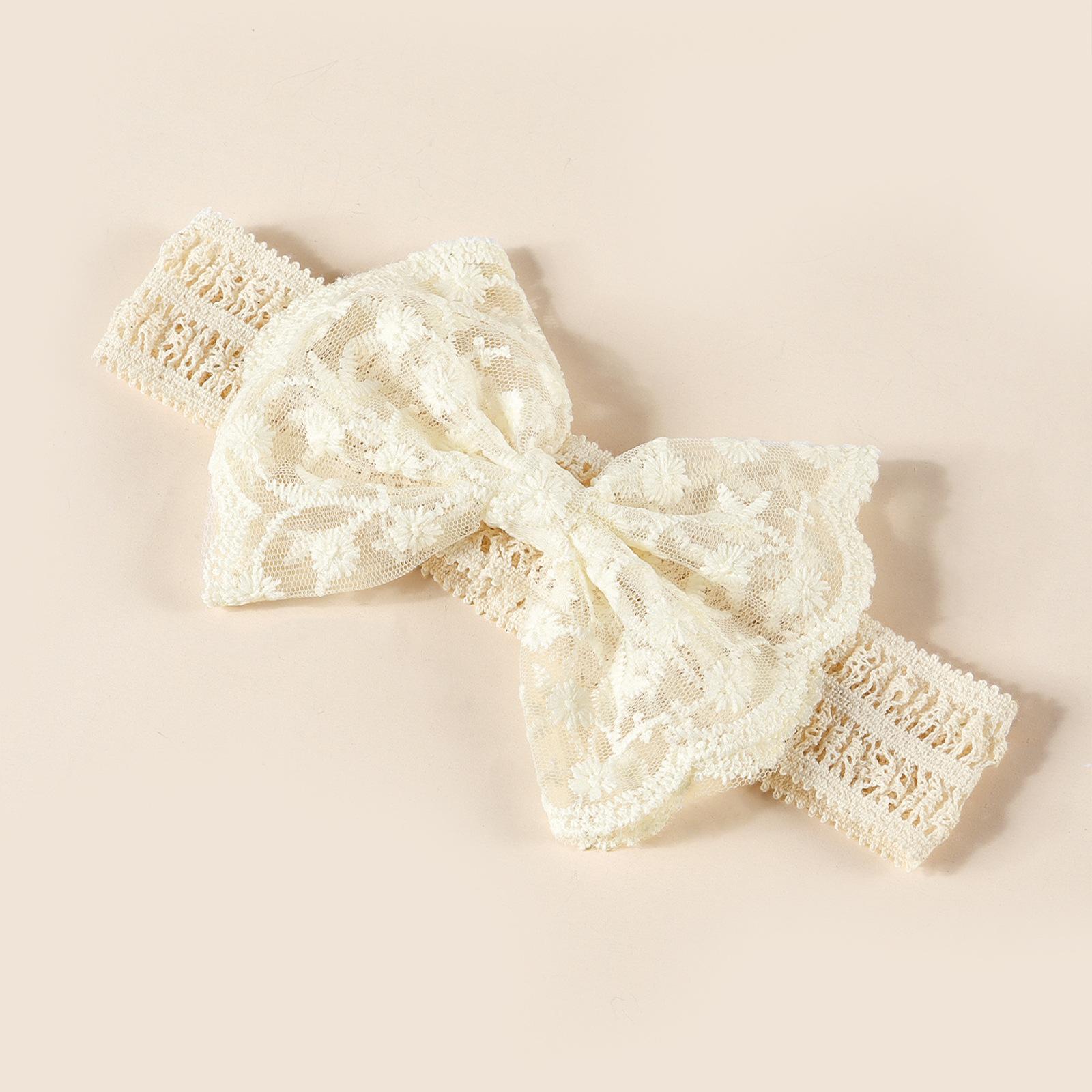 Girls Infant Butterfly Lace Flower Style Baby Hair Accessory European American Style Comfortable Breathable Headband for шампанского