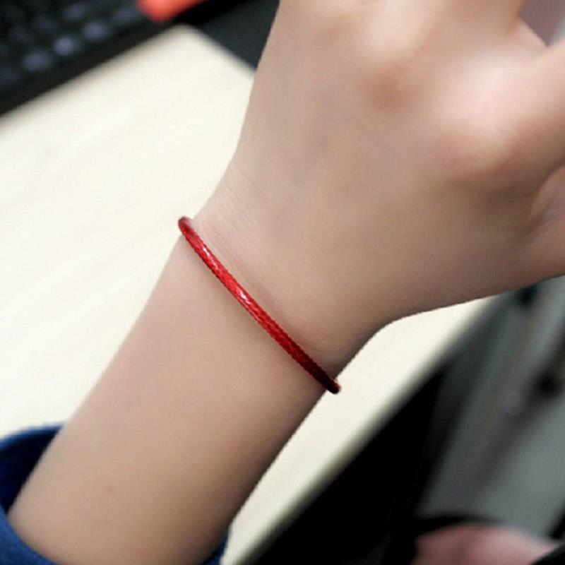 Couple Lucky Bracelet Red and Black String Good Lucky Bracelet Kabala Protection Men Women Jewelry Gifts