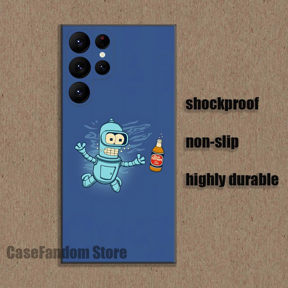 

F-Futurama Anime B-Bender For Samsung Phone Case S26,S25,S24,S21,S22,S23,S30,Ultra,S20,Plus,Fe,Lite,5G Black Cover Samsung S26ULTRA