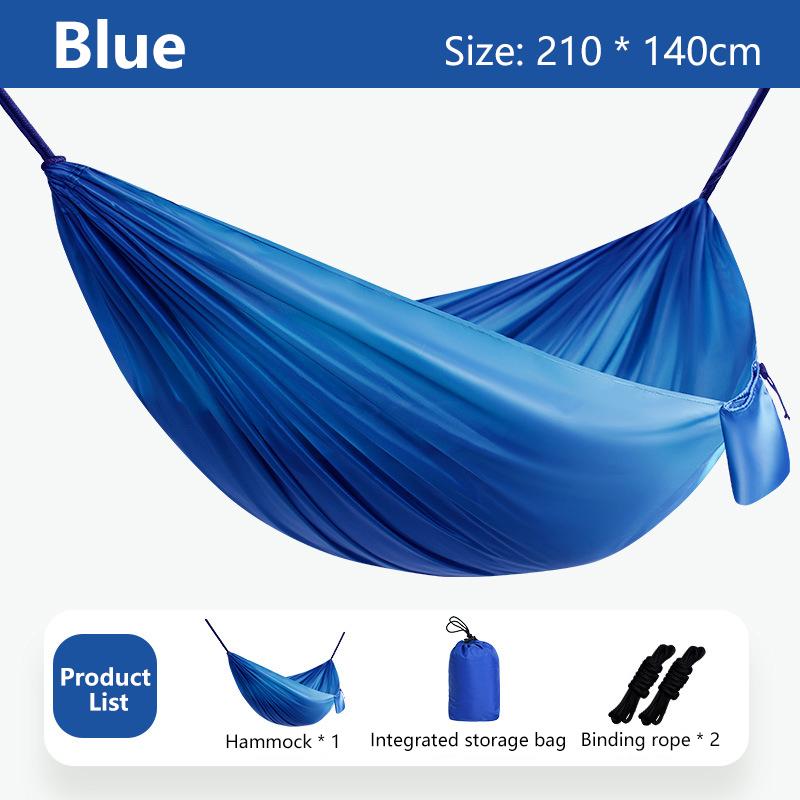 1Set Hammock With Straps And Storage Bag, Lightweight And Durable Textile Material Suitable For Beach Picnics And Hiking Trips