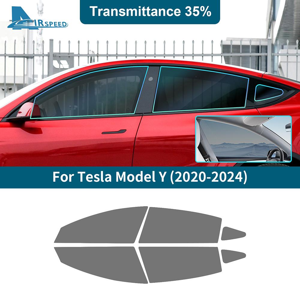 Car Side Window Solar UV Protector Summer Tint Film Precut Kit For Tesla Model Y ModelY 2020 2025 2025 2025 2025 Accessories