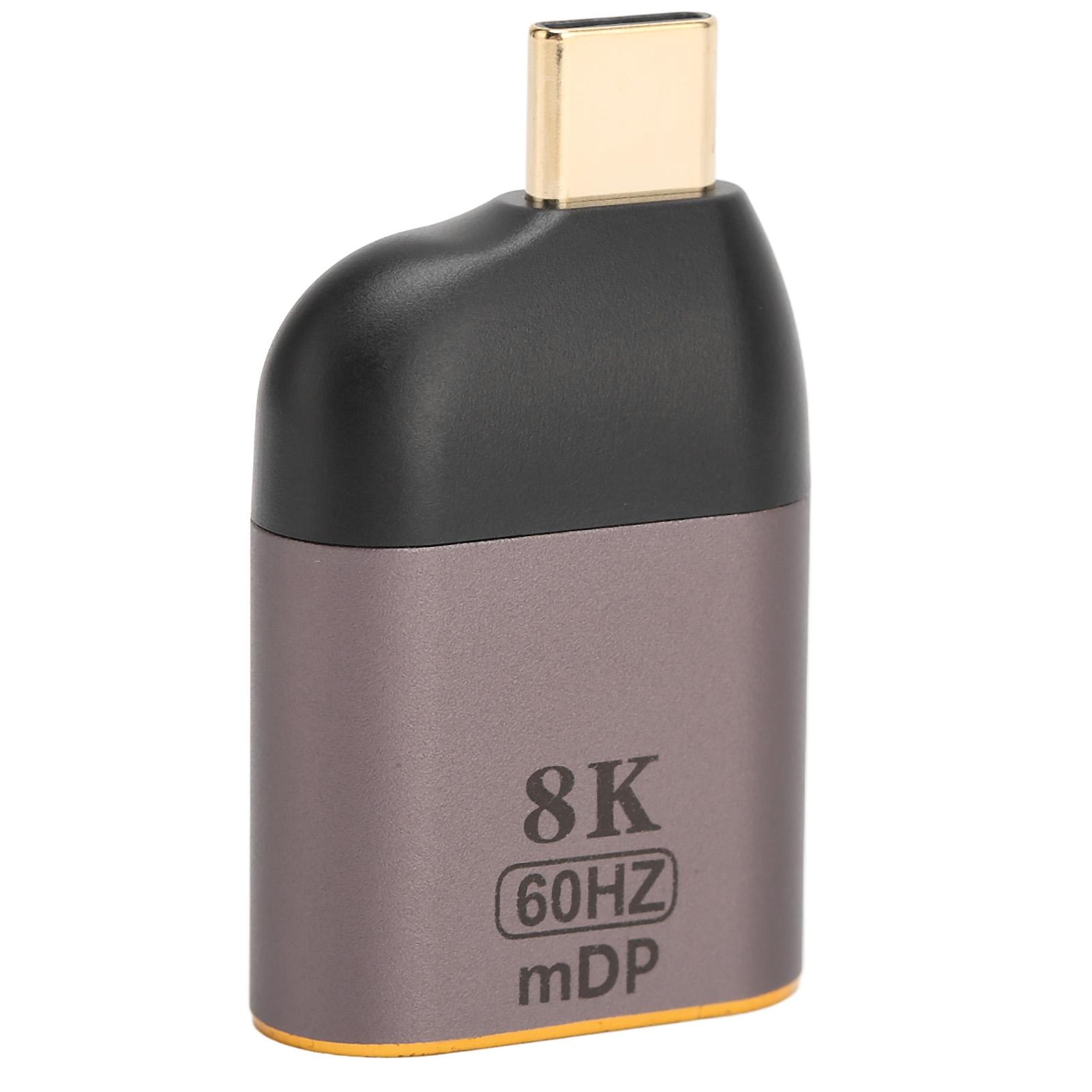 

Адаптер USB C - DisplayPort 8K 60 Гц, алюминиевый сплав, Plug and Play, USB C - Mini DP, адаптер для ПК