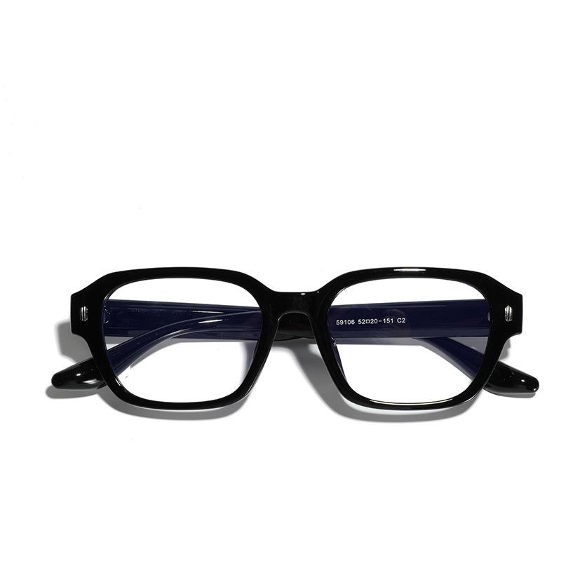 Glasses Square Flat Glasses Women'S Beige Plain Glasses Square Frame Glasses Men