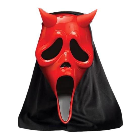 Devil Face Masque for Adult Horror Scream Ghost Full Face Masque for Halloween Masquerade Party Costume Cosplay Prop