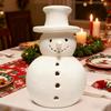 Pryskyřičný sněhulák Umělá falešná vánoční dekorace Barva sněhulák Na verandu Stůl Kuchyň