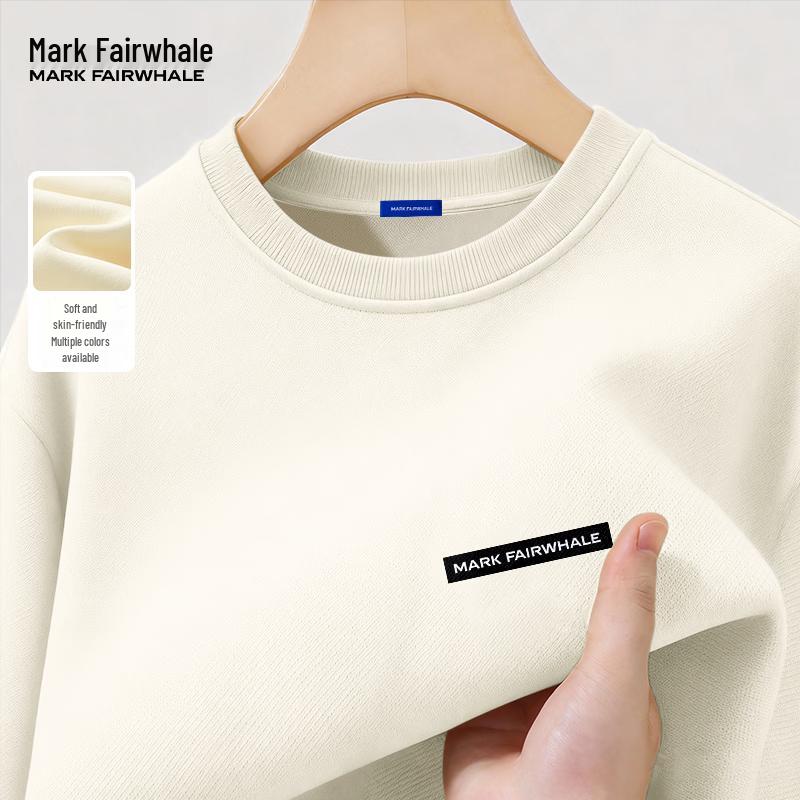 

MARK FAIRWHALE Men s Letter Print Round Neck Sweatshirt XL