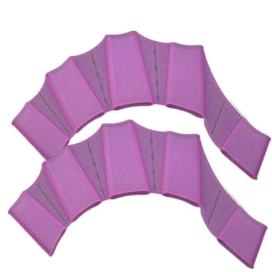 1 Pair Children Adult Silicone Hand Paddle Flippers Swimming Webbed Gloves Dive