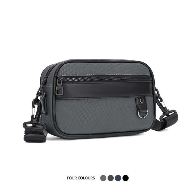 Herren Schultertasche Große Kapazität Multifunktional Einfarbig Crossbody Tasche