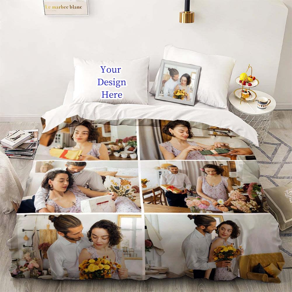 3D Vlastní Foto Ložní Set Zajímavý Kreativní Přizpůsobený Povlak na Peřinu s Povlaky na Polštáře Twin Full Queen King Size Dropshipping