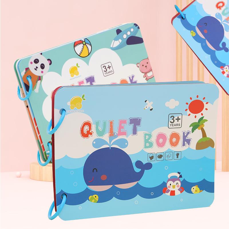Kid Quiet Book Montessori Baby Educational Toy Logical Life Ability Sorting Match Game Baby Sticker Toy for Child Book Gift
