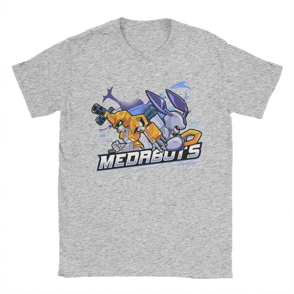 Medabots Medal T Shirt Summer Leisure T Shirts Male Cotton Crew Neck Plus Size Tees Short Sleeve Streetwear Tops