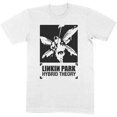 T-shirt Linkin Park Hybrid Theory Gruppo Rock Nuovo Bianco Ufficiale