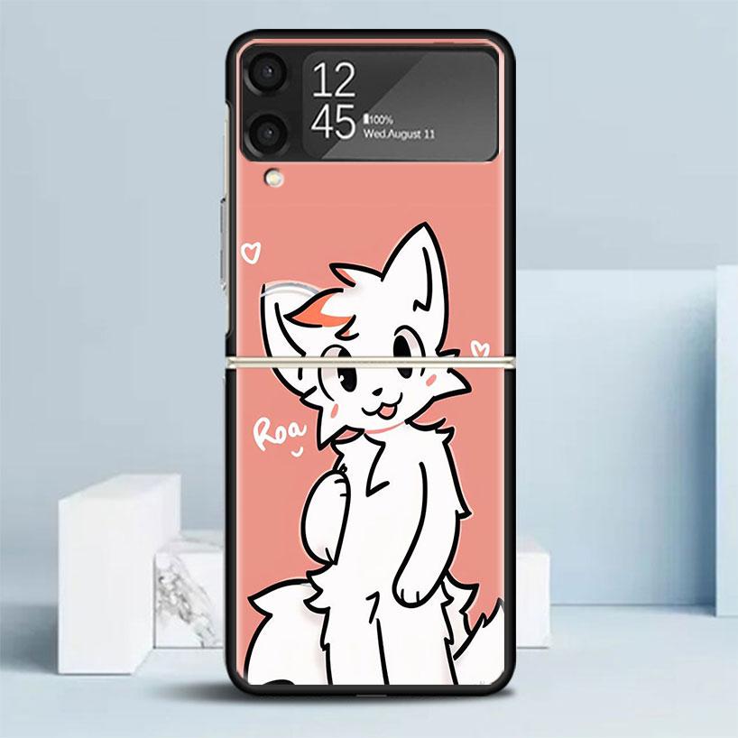 

Boykisser Cat Black Cover for Samsung Galaxy Z Flip 7 6 5 4 3 5G Phone Case Flip7 Flip6 Flip5 Flip4 Flip3 Pattern Case Galaxy Z Samsung Z Flip 3
