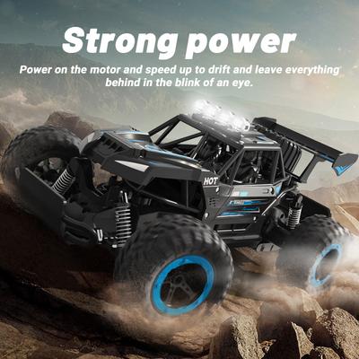 Children'S Remote-Controlled Car Drifting, High-Speed Off-Road Climbing, Big Foot Car, Alloy Racing Toy Gift