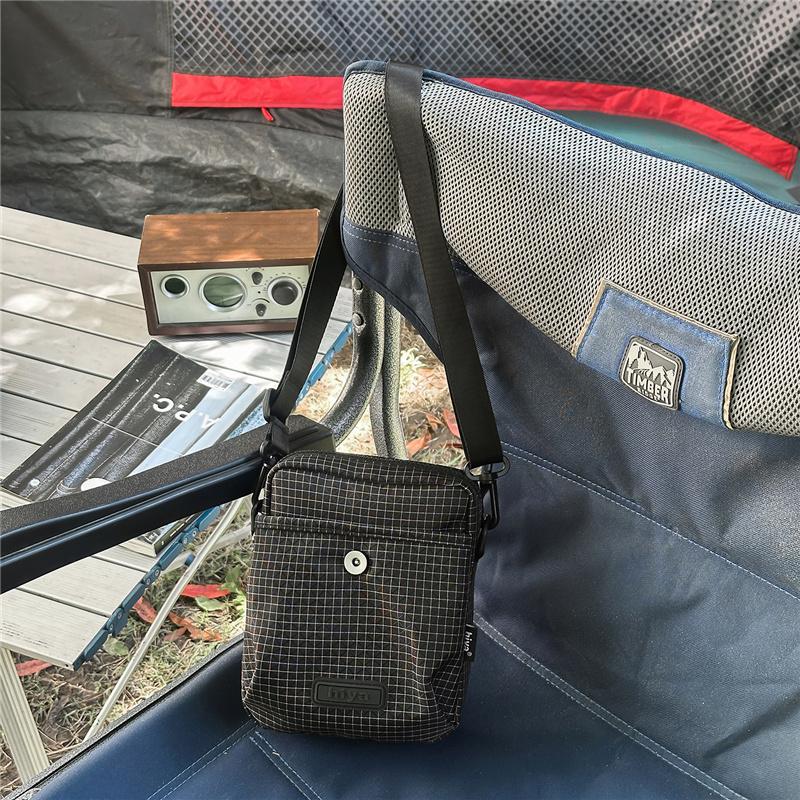 Tooling Style Small Square Bag Unisex Outdoor Crossbody Bag Waterproof Mobile Phone Shoulder Bag