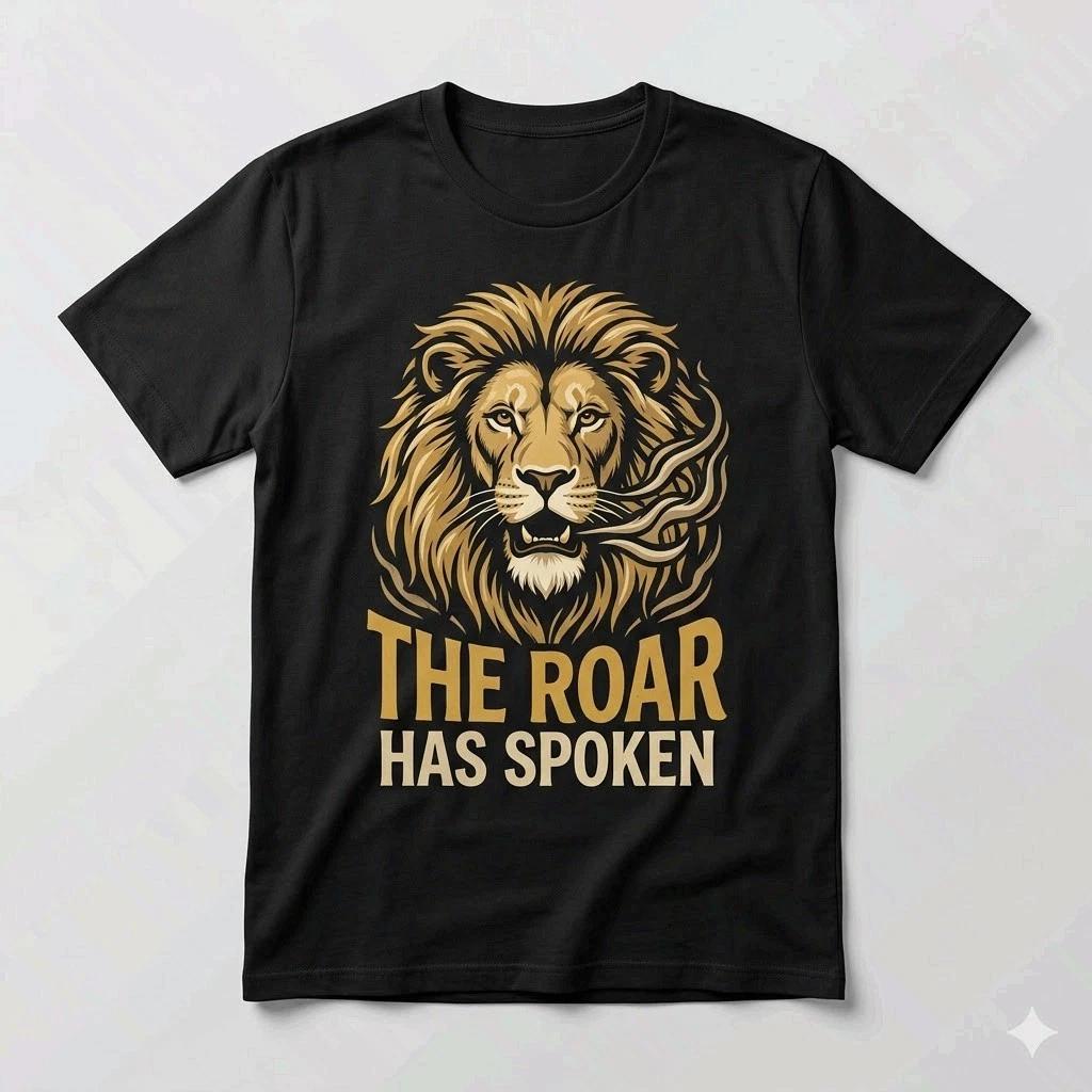 The Roar Has Spoken Lion Dad Shirt Father s Day Gift Tee XXXXL