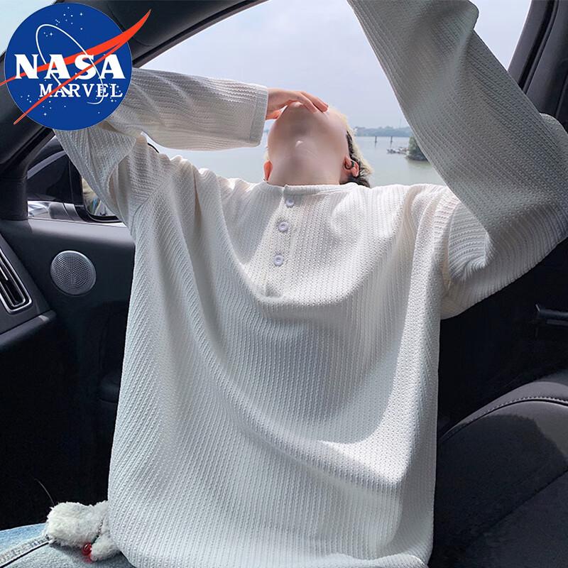 Men's NASA MARVEL Round Neck Long Sleeve T-Shirt