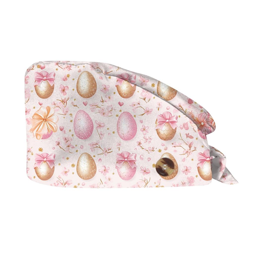 Fashion Easter Print Work Hat Casual Wash Hat Bag Cap