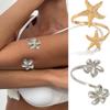 Elegant Armband Chain Blingbling Star Arm Bracelets for Women Delicate Flower Armlet Armband Open Bangle