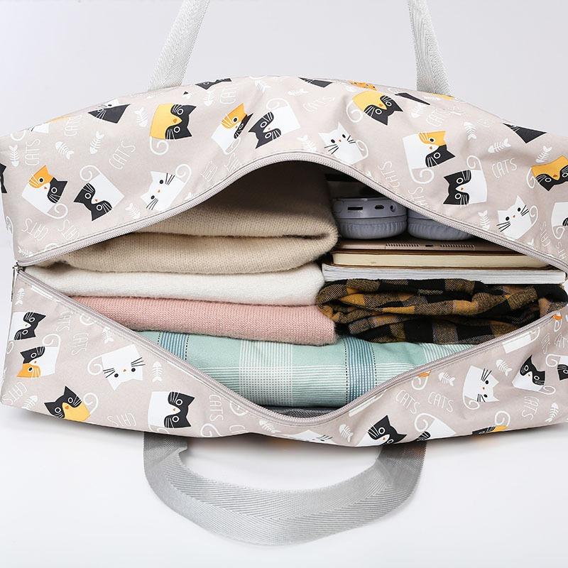 1PC Large Capacity Clothes Storage Bag Folding Travel Storage Bag Quilt Storage Bag Hand Luggage Bag Short Travel Bag