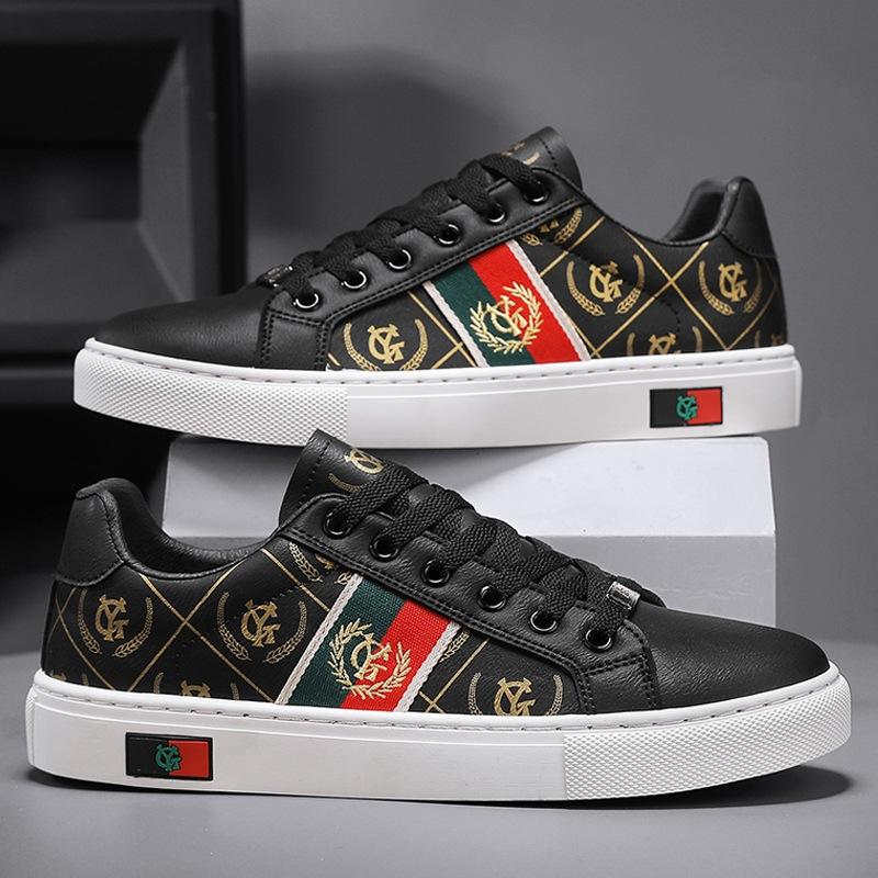 Spring Men's Shoes 2025 New Leather Board Shoes Student Niche Korean Version Trendy Shoes Men's Sports and Leisure Shoes Versatile Models