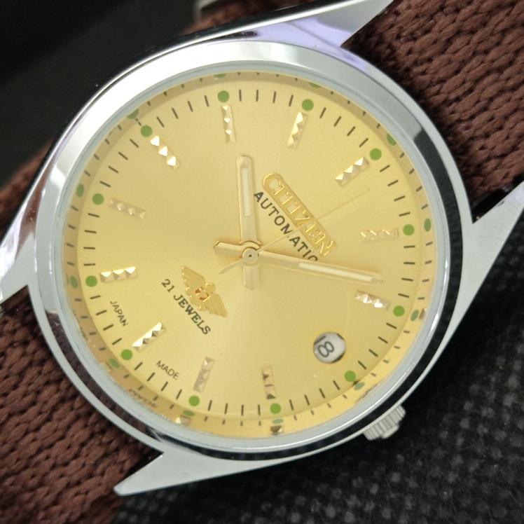 

REFURBISHED VINTAGE CITIZEN AUTOMATIC 8200 JAPAN MENS DATE WATCH 608f-a316133-2 SKU608f-a316133
