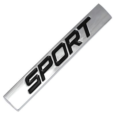 SPORT Brev Metall Bil Kjøretøy Bakre Trunk Body Sticker Emblem Badge Decoration