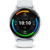 Montre GPS Connectée - GARMIN - Venu 3 - WiFi - 35,4 Mm - Acier Silver, Boîtier Blanc