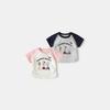 Girls Summer Lightweight Short Sleeve T Shirt Cute Cartoon Print Sweet Top