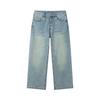 NVG·YOUNG Men's Wide Straight Loose Denim Jeans