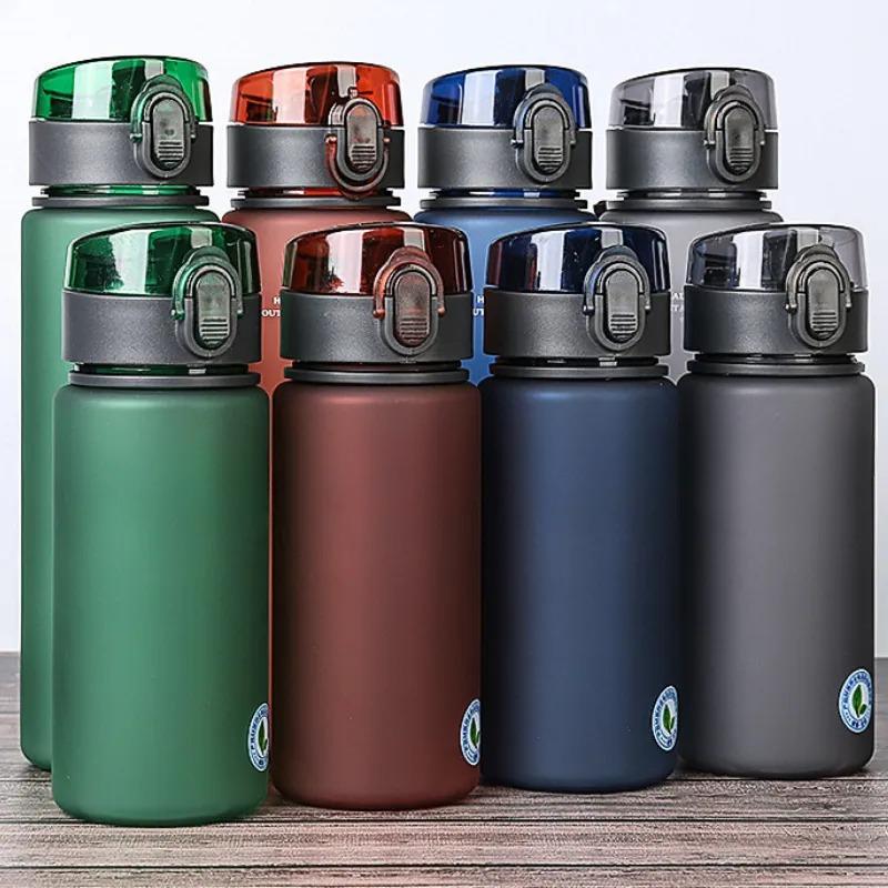 Taza de agua helada sin BPA, taza de plástico de 400ml y 560ml, botella de agua para deportes al aire libre, taza de agua informal para niños de alta calidad, botella Aquarius Gourde