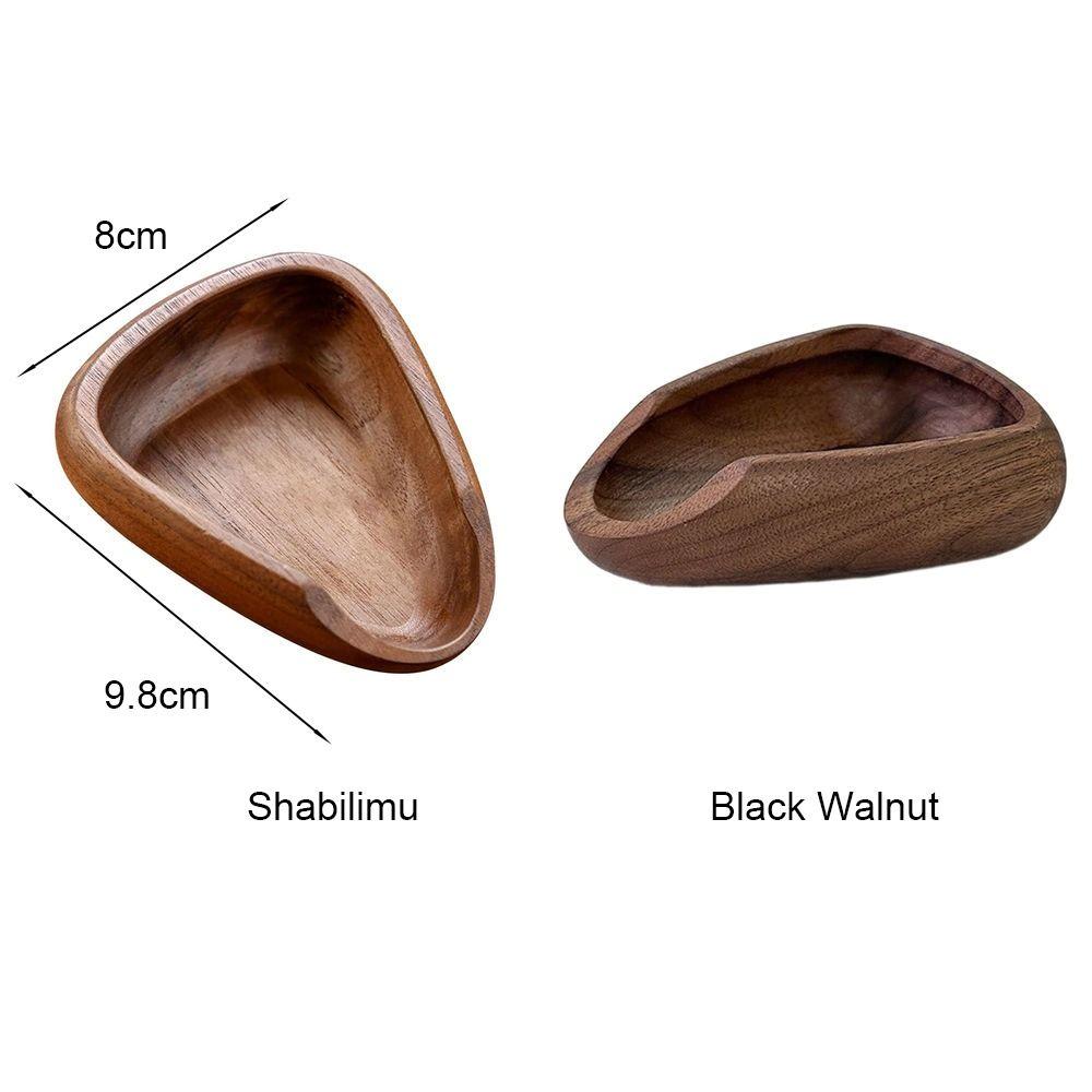 Wood Coffee Bean Measuring Cup Brown Coffee Bean Spoon Durable Coffee Beans Dose Trays  Cafe